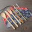 7-piece set of cutlery, spoon, straw and chopsticks