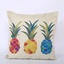 Home soft decoration office pineapple single car sofa by pillow case square imitation linen pillowcase car cushion wholesale