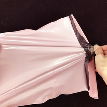 Light pink opaque mail packaging bag