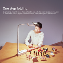 Portable Phone Holder Stand With Wireless Dimmable LED Selfie Fill Light Lamp For Live Video Fill Light Retractable Phone Stand