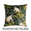 Madagascar, Jungle Animal Cushion Cover in Lush Green
