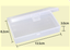QB202 transparent PP empty box rectangle covered plastic box fishing gear parts box component packing box