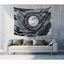 Black and white moon tapestry