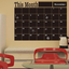 Monthly Calendar Chalk Board Wallpaper