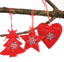 3PCS Kawaii Love Small Tree Five Pointed Star Christmas Ornaments Christmas Decorations For Home Xmas Tree Pendant Gift