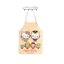 Cartoon anime cute cat cotton and linen kitchen bathroom anti-fouling and oil-proof parent-child apron gown