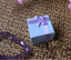 4*4 purple beautiful square jewelry box ring