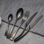 4PCS/Set Black Stainless Steel Cutlery Korean Dinnerware Set Gifts Mirror Polishing Silverware Sets Scoop Knife and Fork Sets