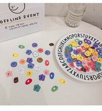 Cute cotton candy smiley sticker