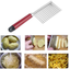 1pc Chip Dough Vegetable Carrot Blade Potato Crinkle Wavy Cutter Slicer Stainless kitchen accessories tools