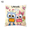 Owl animal pillowcase cushion cover