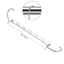Multifunctional folding metal clothes hange