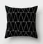 Simple black and white cushion cover