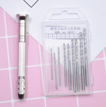 Ultra-light clay set color clay soft clay model tool hand-drill drill hand drill base punch tool manual drill