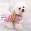 Rainbow stripe cotton bottoming shirt