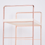 Rose gold tabletop iron rack