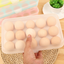 Plastic egg refrigerator collection box portable outdoor picnic 15 lattice plastic egg box package kitchen articles