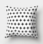 Simple black and white cushion cover
