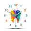 Watercolour tooth print wall clock