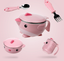 Korea Goryeo Baby Children''s Tableware Baby Infant Water Insulation Bowl Spoon Baby Sucker Bowl Spoon Supplementary Bowl
