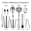 Stainless steel shaker set