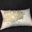 White goose feather pillow