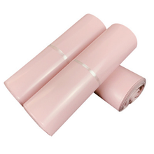 Light pink opaque mail packaging bag