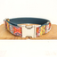 Ethnic style metal buckle dog collar
