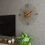 Silent metal wall clock