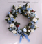 High simulation rose wreath enamel wall decoration door decoration home living room floral decoration Christmas wreath