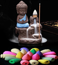 BUDDHA INCENSE BURNER + 20PC INCENSE CONES