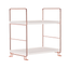 Rose gold tabletop iron rack
