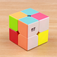 QIYI QIDI 2X2X2 MAGIC SPEED POCKET CUBE STICKERless PUZZLE PROFESSIONAL CUBE SPEED 2x2 CUBE EDUCATIONAL funny TOYS FOR CHILDREN