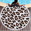 Round printed beach towel