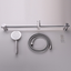 Free shipping SUS304 Stainless Metal Shower Sliding Bar With Height Adjustable For Bathroom With Shower Head Bath Tap Shower Set
