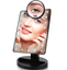22 LED Lights Touch Screen Makeup Mirror 1X 10X Table Desktop Countertop Bright Adjustable USB Cable Or Batteries Use 16 Lights