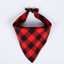 Colorful plaid triangle scarf