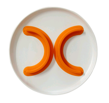 Silicone with suction cup separator food isolator