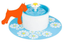Fashion Automatic 1.6L Flower Style DogKitten Water Drinking Pet Fountain Pet Bowl Drink Dish Filter Orange/Blue/Green