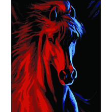 DIY Painting By Numbers on canvas Horse painting by numbers with acrylic paints 2021 new drop shipping