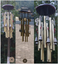 Solid wood bronze wind chimes metal multi-tube