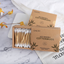 Cotton swabs in bamboo stick carton