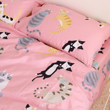 Cat control bed products our cat all kinds of cats hand-painted cartoon cute cotton twill single sheet cotton