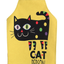 Cartoon anime cute cat cotton and linen kitchen bathroom anti-fouling and oil-proof parent-child apron gown