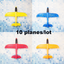 10pcs/lot Foam Material Hand Throw Plane Outdoor Launch Glider Children's Gift Model Toy 48 Cm Fun Children's Helicopter Toys