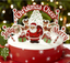 Cake Insert Christmas Cake Decoration Plug-in Accessories Snowman Old Christmas Tree Christmas Accessories