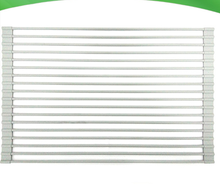 Silicone Folding Kitchen Storage Dish Cup Drying Drain Rack Holder Organizer