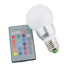 Seven-color remote control infrared dimming lamp remote control light bulb
