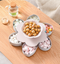 Creative petal rotating fruit bowl dried fruit box