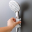 Punch-free shower suction cup fixed base